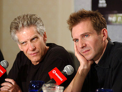 David Cronenberg and Ralph Fiennes