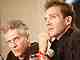10-Sep-02 - David Cronenberg and Ralph Fiennes at the Spider Press Conference